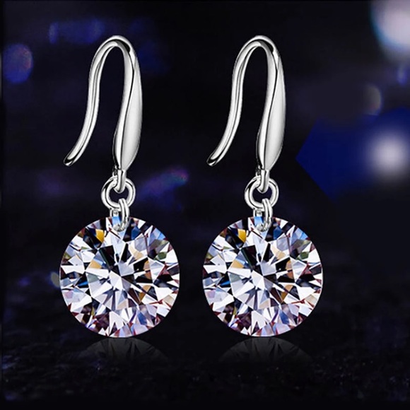 Jewelry - ¥ NEW S925 STERLING SILVER DIAMOND EARRINGS